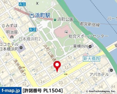 【地図】 | メゾン・ド・ヴィレ日本橋浜町