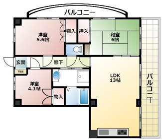 【間取り】 | 珈琲館ビル