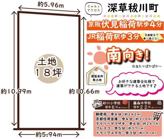 深草秡川町　条件無土地