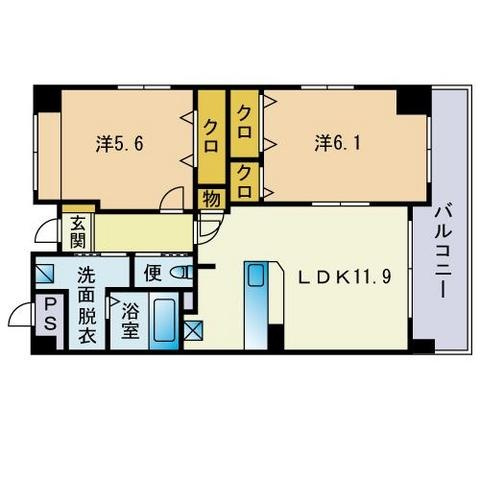 【間取り】 | ヴェルジェ高宮東