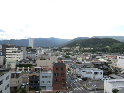 【展望】 | レーベン甲府中央　9階 | 物件　北側眺望です。