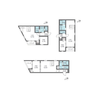 【間取り】 | 愛知県知多市新舞子字西畑ケ一棟アパート