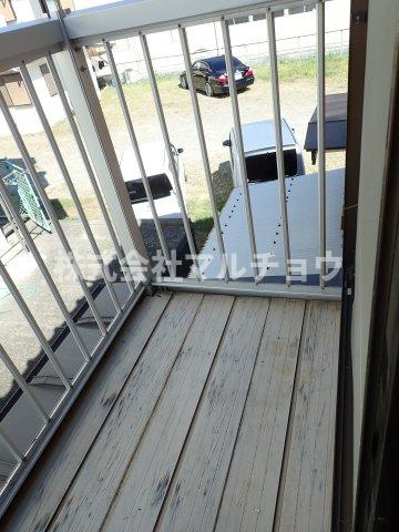 梅畑二戸一のバルコニー|バルコニー付きです