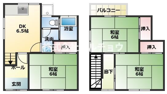 梅畑二戸一の間取り