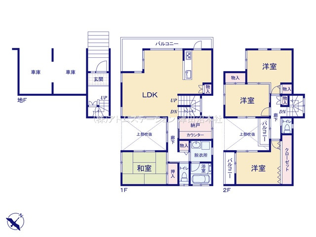 【間取り】 | アトムセレクト船橋市田喜野井5丁目A棟