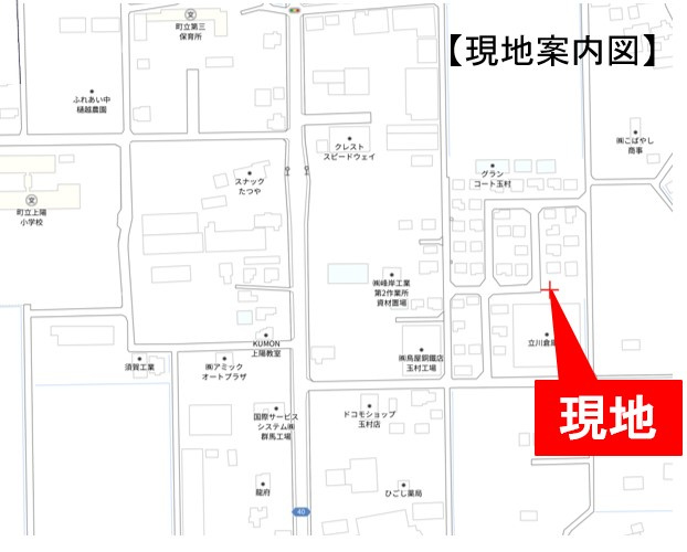 玉村町大字樋越・土地の区画図