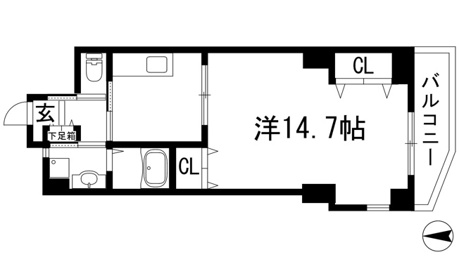 【間取り】 | 花屋敷日進ビル