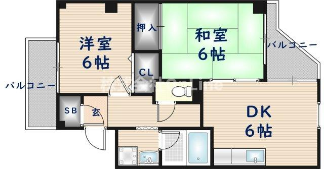 【間取り】 | リバーヒル八尾