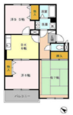 メゾンクレールの間取り