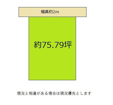 和歌山市西庄　土地の土地図