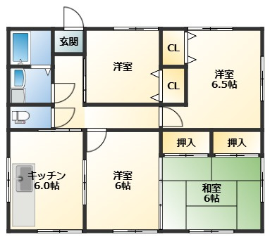 ハイツ新島の間取り