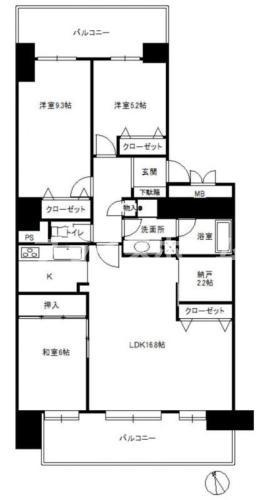 【間取り】 | のむら貝塚ガーデンシティ参番館