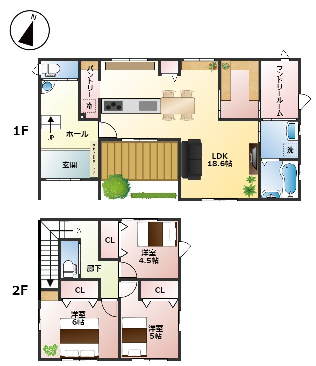 東海市加木屋町泡池（土地）の参考プラン|建物価格は含まれておりません
