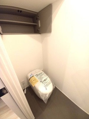 【トイレ】 | 中古一戸建　高知市朝倉甲（築後未入居） | 1階トイレ　温水洗浄便座付き。