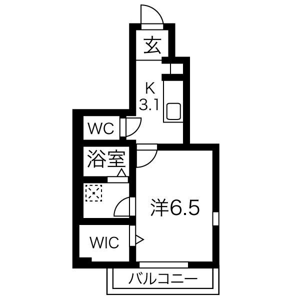 RⅣ(アールフォー)Aの間取り