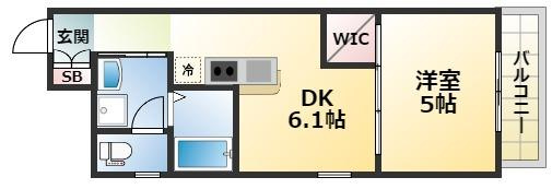 GARDENIA鶴見の間取り