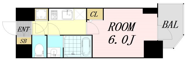S-RESIDENCE都島Lux 仲介手数料無料の間取り
