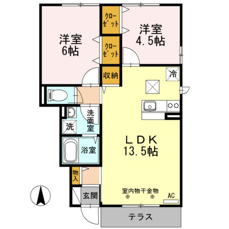 ネバーマインドⅠの間取り
