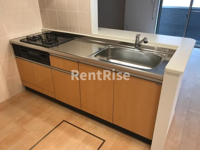 ビックブルーのキッチン|キッチン