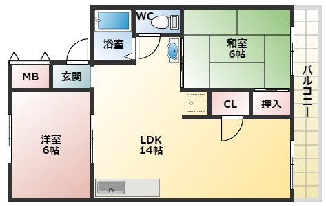 【間取り】 | ヴァンベール松井
