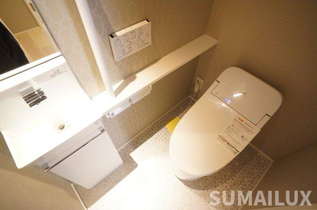 熊本市中央区新屋敷１丁目のアパートのトイレ