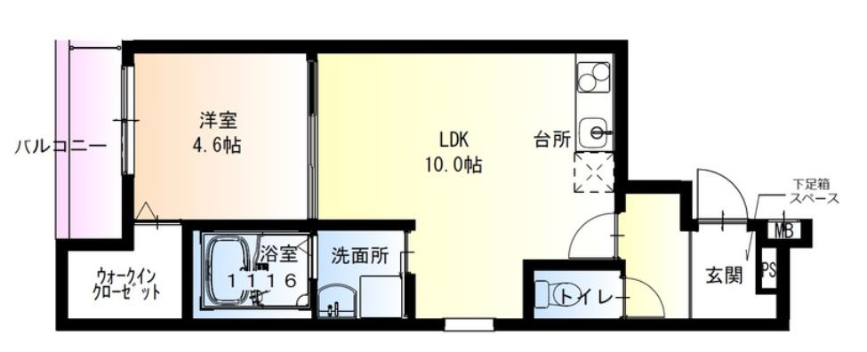 フジパレス泉大津ノースの間取り