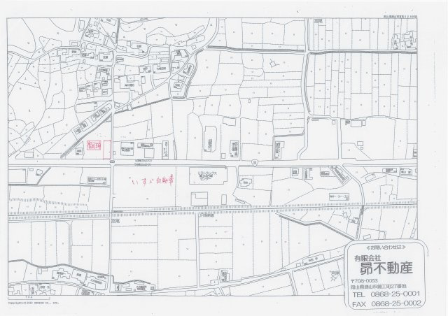 津山市宮尾　売地　64坪の地図