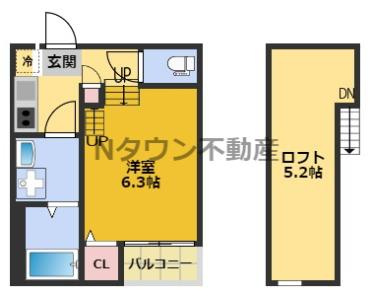 【間取り】 | ハーモニーテラス八田Ⅱ | 間取りです。