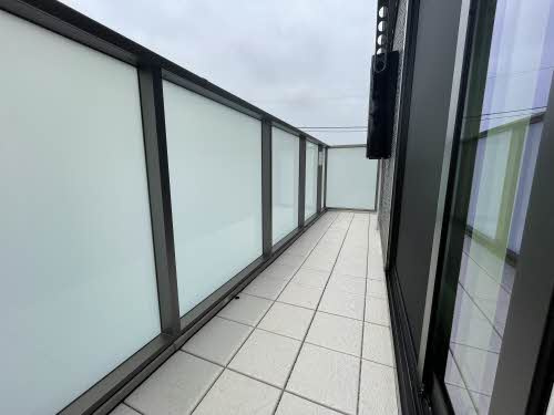 熊本市南区田井島３丁目のアパートのバルコニー