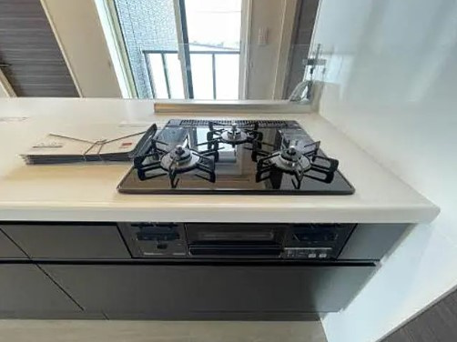 熊本市南区田井島３丁目のアパートのキッチン