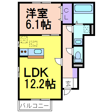 アヴニールの間取り|間取りです