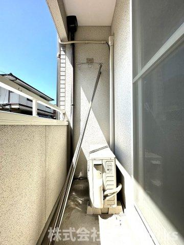 レジデンス山本IIのバルコニー|広々としたバルコニーです