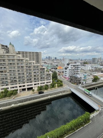 深江橋第二コーポの展望|バルコニーからの展望です。