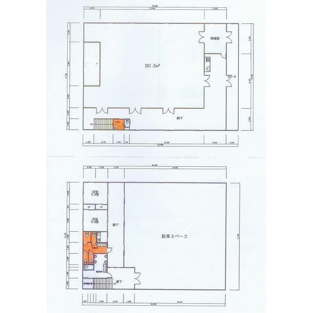 富士市大渕貸店舗の間取り