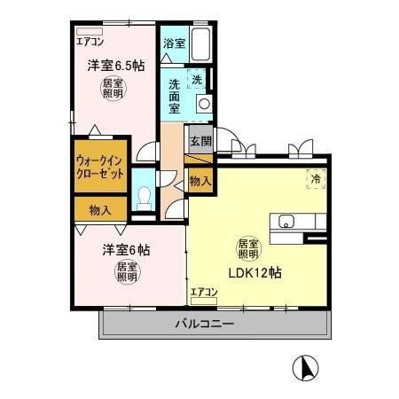 ヒルサイドコート 参番館の間取り