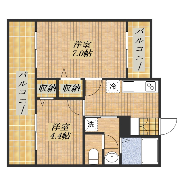 アミスタの間取り