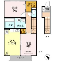 【間取り】 | ベルヴィル　カメリアⅡ