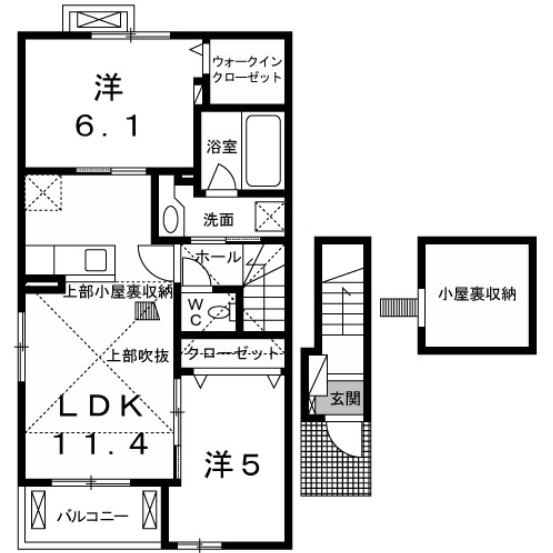 【間取り】 | パインズ　グレイスⅠ