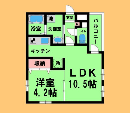 Cherim 庄内通の間取り