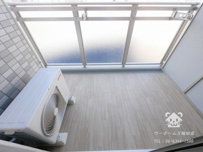 【バルコニー】 | エスリード難波ザ・ゲート | 暖かな日差しのふりそそぐバルコニー