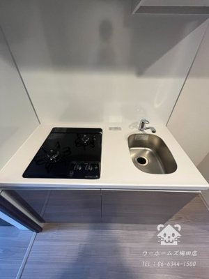 【キッチン】 | バウスフラッツ新大阪 | ガスコンロ2口