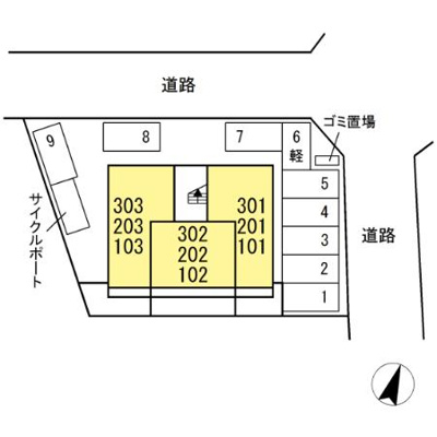 【区画図】 | M＆Mパークサイド | M＆Mパークサイド駐車場配置図