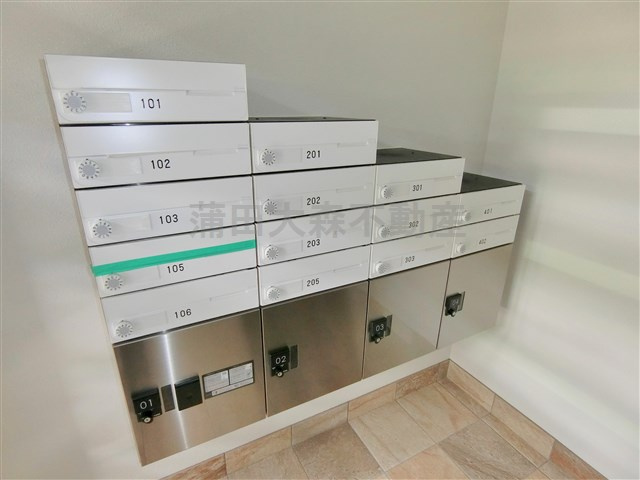 レザン池上のその他共用部分|メールボックス　宅配ボックス
