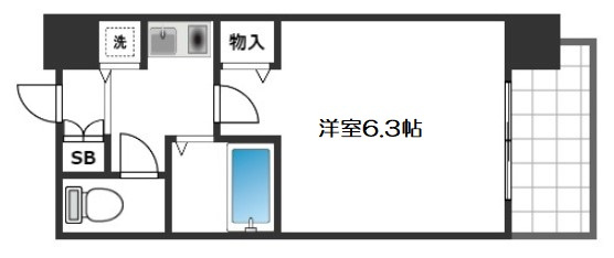 【間取り】 | ディナスティ清水谷Ⅲ