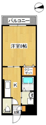 スカイマンションBの間取り|反転タイプ