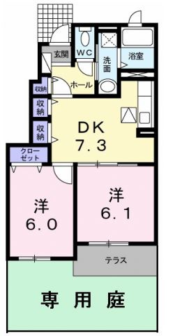 クラール・ブリーゼⅠの間取り