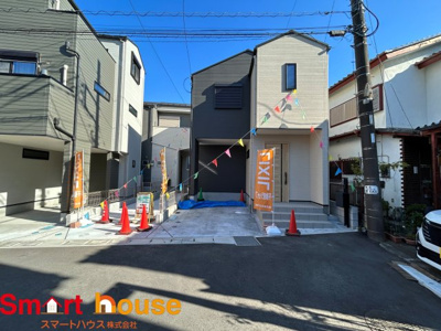 【外観】 | 座間市相武台１丁目【座間小・相模中】相武台前駅徒歩、4LDK＋WIC＋SIC、食洗器床暖房付、広々4ＬＤＫ、車1台