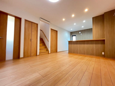 【居間・リビング】 | 鳥取市松並町未入居戸建て