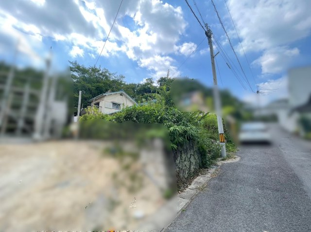 長久手市丁子田土地の前面道路含む現地写真