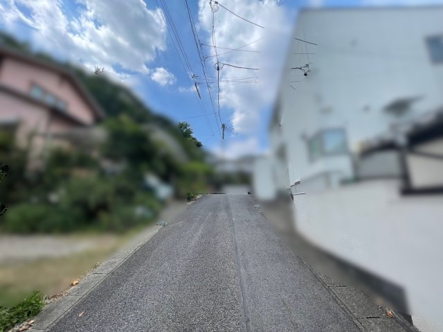 長久手市丁子田土地の前面道路含む現地写真